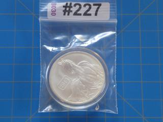 2014 Tokelau $5 1oz 999 Fine Silver Coin (Horses)