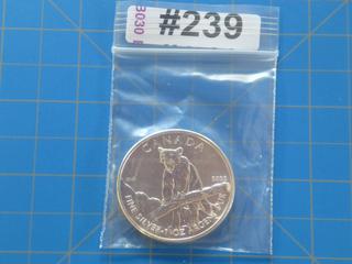 2012 Canada $5 Cougar Coin 1 Troy oz 9999 Fine Silver