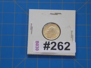 1944 Silver Netherlands 25 cents