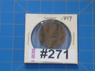 1859 Canada 1 cent