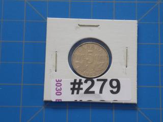 1923 Canada 5 cents