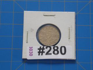 1924 Canada 5 cents