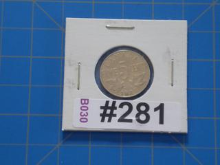 1927 Canada 5 cents