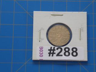 1934 Canada 5 cents