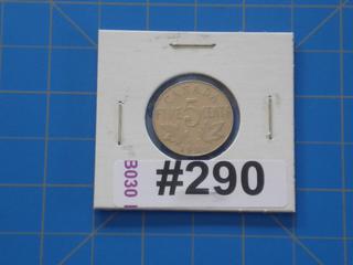 1936 Canada 5 cents