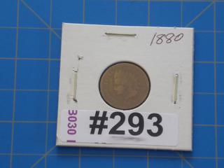1880 USA Indian Head 1 cent