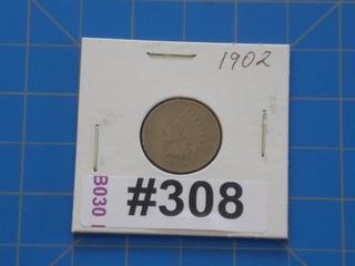 1902 USA Indian Head 1 cent