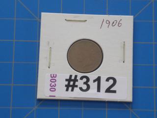 1906 USA Indian Head 1 cent