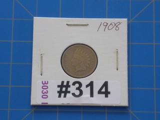 1908 USA Indian Head 1 cent