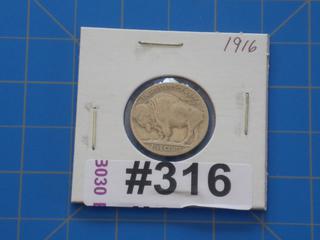 1916 USA Buffalo 5 cents