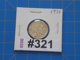 1936 USA Buffalo 5 cents