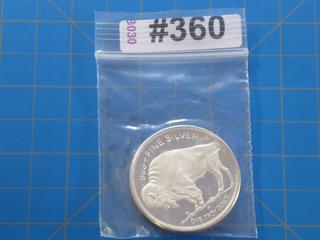 Buffalo/Indian Head 1 Troy oz LIBERTY 999+ Fine Silver Round