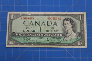 1954 Low Serial# $1 Beattie/Rasminsky ZO0008688