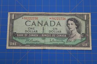 1954 Replacement $1 Beattie/Rasminsky *AY0222756