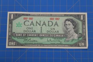 1967 Centennial $1 Beattie/Rasminsky NO SERIAL #