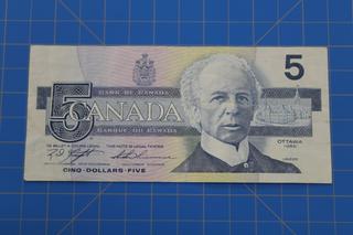 1986 $5 Knight/Thiessen ANP3353712