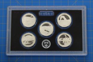 2014 US America the Beautiful Quarters Proof Set
