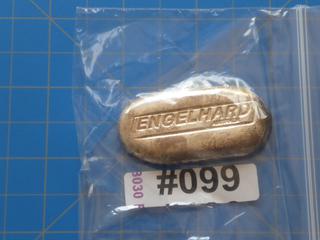 ENGELHARD .999 Pure Silver 2 Troy Ounce Silver Poured Ingot