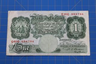 Bank of England One Pound note