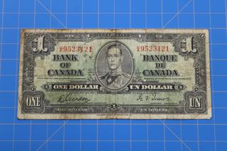 1937 Bank of Canada $1 Gordon/Towers UA9523121