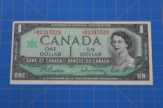 1967 Bank of Canada $1 Beattie/Rasminsky *BM1315529 REPLACEMENT