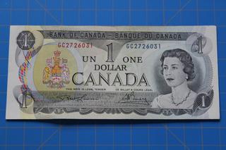$1 Bill, Ottawa 1973, S/N GC2726031