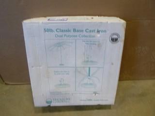 50LB Cast Iron Umbrella Stand (W-1-1-3)