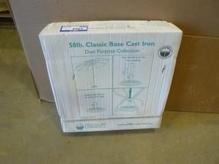 50LB Cast Iron Umbrella Stand (W-1-1-3)