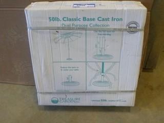 50LB Cast Iron Umbrella Stand (W-1-1-3)