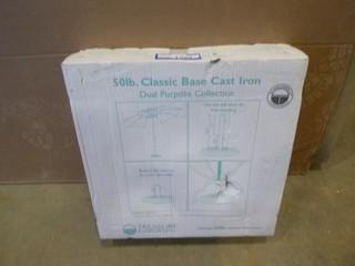 50LB Cast Iron Umbrella Stand (W-1-1-3)