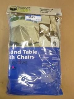 60" Round Table w/ Chairs Protective Cover (D-2)