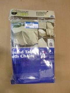 60" Round Table w/ Chairs Protective Cover (D-2)