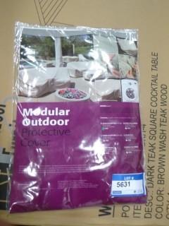 32" W x 40" x 32" H Modular Right Arm End Protective Cover (C-2)