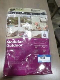 40" W x 40" D x 32" H Modular Corner Protective Cover (C-2) (D-1)