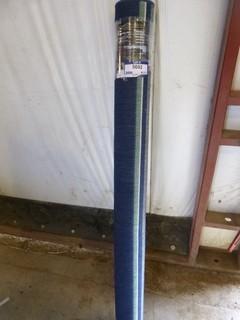 5'3" x 7'4" Hampton Bay Blue Outdoor Rug