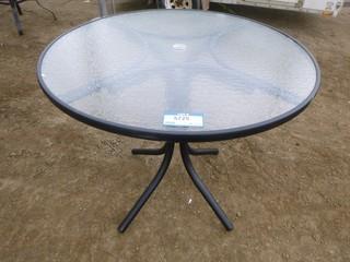 42" Round Glass Top Counter Table (WR-2-10) (WR-2-20)