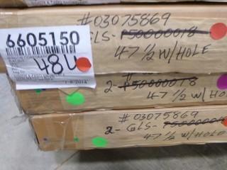 (5) 48" Round Glass Table Tops (W-1-4-2)