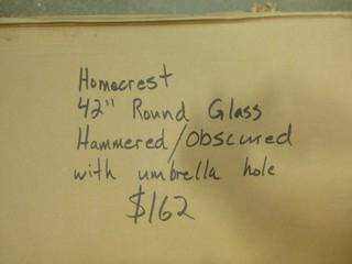 (2) 42" Round Glass Table Tops (W-3-5-3)