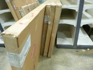 (4) 42" x 72" Rectangular Glass Table Tops (W-3-5-1)