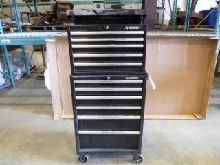 Husky 6-Drawer Roll-Away Tool Cabinet w/ 5-Drawer Top Chest