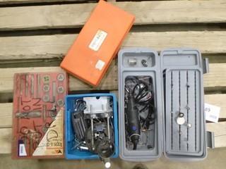 Tap and Die Set, Dremel Set and Hand Riveter (C-1)