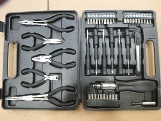 Socket Set, Precision Screwdriver Set and Pliers (C-1)