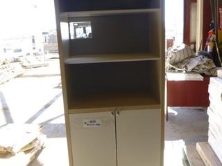 2-Door Storage Cabinet w/ 3-Tier Bookshelf (WR-3-30)