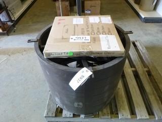 42" Round Fire Pit Table, C/w 36" Round Fire Pit Lid * Note No Top* (EWO)