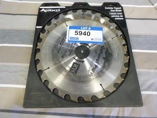 (2) 10" Carbide Tipped Saw Blades * 1 Used* (D-2)