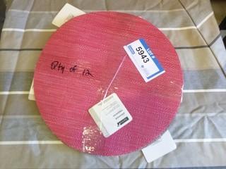 (12) Round Place Mats (D-1)