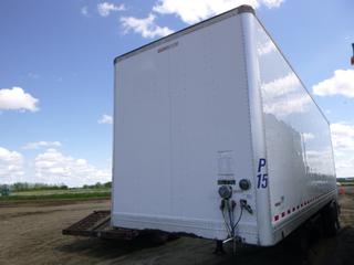 2008 Manac 9423008 T/A 30' Van Trailer c/w A/R Susp, Sliding Axle, 11R22.5 Tires, 8'6" Wide, CVIP 10/2020, VIN 2M592091X81117015 *NOTE: CVIP Sticker Looks To Be Tampered With*