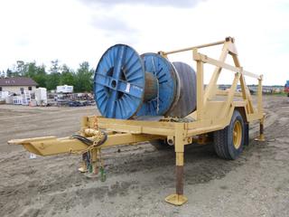 20' Reel Trailer c/w S/A, 15' Deck, Air Brakes, Spring Susp, 385/65R22.5 Tires, Pintle Hitch, 7'6" Wide *NOTE: No VIN*