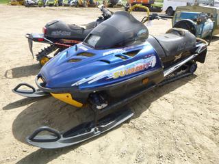 1996 Ski Doo Rotax 583 Summit, 6.595 KMS, SN 1159-0011 *NOTE: Running Condition Unknown, Missing Spark Plug*
