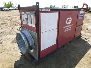 Campco Equipment Eco Blaze 1000 D/G Heater c/w NG/LPG Capability, Beckett Burner, 1,000,000 BTU, 208V/240V, Phase 1 and Phase 3 Capability, SN B1000-10-8888 *NOTE: Working Condition Unknown*